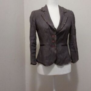 Rebecca Taylor Twee 2010s Buttoned Blazer Jacket Sz 4